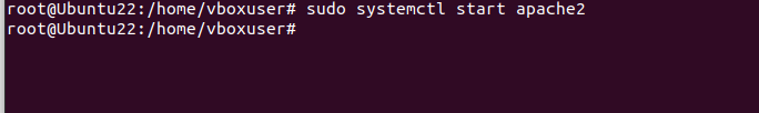 Command to restart apache2 in Ubuntu Linux